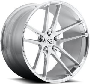 더블 5 스포크 폴리시 단조 휠 림