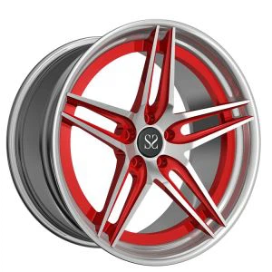 단조 휠 2 색 알루미늄 사용자 정의 림