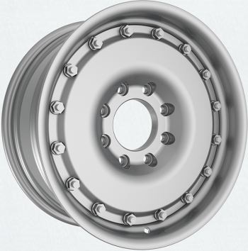 실버 8.0Jx18 인치 20 인치 8x165.1 무거운 의무 1800kg 2 개 볼트 군용 트럭 단조 휠 림